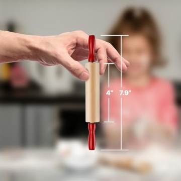 Mini Rolling Pin Set for Kids - Fun 7.5 Inch Wooden Rollers