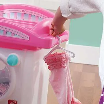 Step2 Love & Care Deluxe Baby Doll Nursery Playset for Kids, Compact Changing Station & Crib, Made of Durable Plastic, Includes Toy Accessories, For Toddlers 2-6 Years Old, Pink