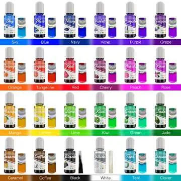 Vibrant 24-Color Epoxy Resin Pigment Set for Ultimate DIY Creations