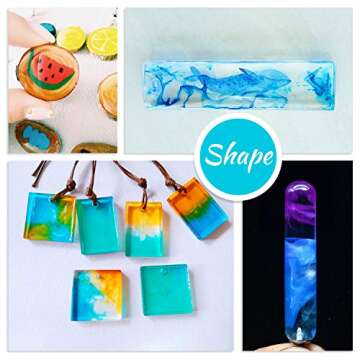 Epoxy UV Resin Pigment - 24 Color Liquid Epoxy Resin Color Dye for Epoxy Resin Art, UV Resin DIY Jewelry Making - Concentrated Epoxy Colorant for Resin Coloring, Tumbler, Paints, Crafts - 0.35oz Each