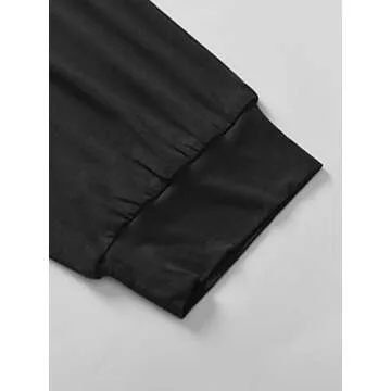 Latuza Women's Viscose Jogger Pants Lounge Pajamas Set L Black