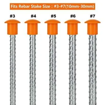 Acrux7 Rebar Caps 60Pcs For Building Safety