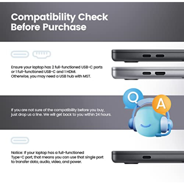 Teamgee Portable Monitor: 12” Full HD Dual-Screen Extender