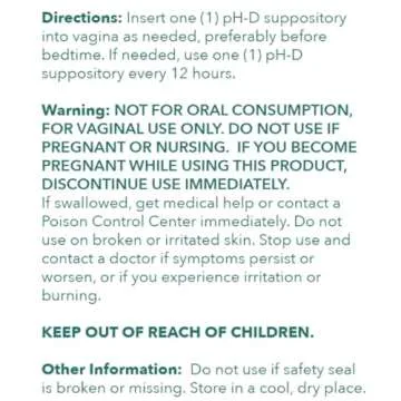 pH-D Boric Acid Suppositories for Vaginal Odor Relief