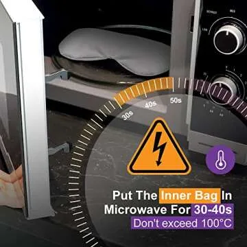 Umisleep Lavender Eye Mask, Aromatherapy Weighted Sleep Mask for Dry Eyes Men Women, Microwave Heated Hot Therapy Eye Cover Moist Compression Pain Relief, Eye Pillow for Puffy Eyes, Sinus Pain, Grey