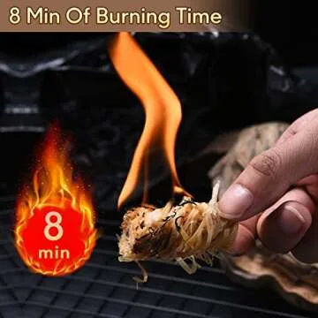 TIFMI Fire Starter - 60 Pcs Fire Starters Kit for Campfires, Fireplace, Grill, Wood & Pellet Stove, Fire Pit, BBQ, Survival, ooni Pizza Ovens, Water Resistant and Odorless Safe for Indoor/Outdoor Use