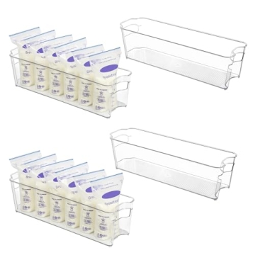 Vtopmart Breastmilk Storage Bin Set for Moms
