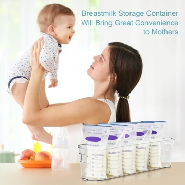 Vtopmart Breastmilk Storage Bin Set for Moms