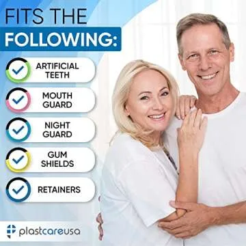 Denture Cases 5 Color Pack - Dental Box For Artificial Teeth, Mouth Guard, Night Guard, Gum Shields, Retainer - Denture Bath Container for Women and Men - Travel Denture Cup by PlastCare USA