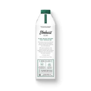 Elmhurst 1925 Milked Oats Unsweetened Oat Milk, 32 Ounce (Pack of 6)