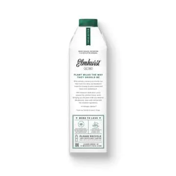 Elmhurst 1925 Milked Oats Unsweetened Oat Milk, 32 Ounce (Pack of 6)