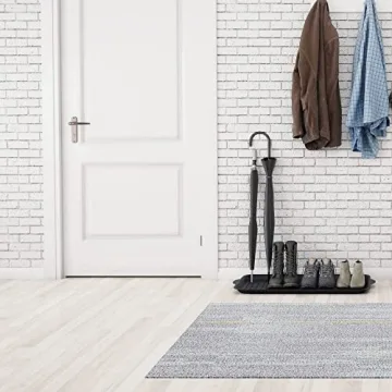 Matace 1 Pack Small Rubber Boot Tray for Entryway - Rubber Boot Mat - Small Shoe Tray-Rubber Shoe Mats for Shoes and Boots for Indoor and Outdoor Use, 27.95"x 15.74"