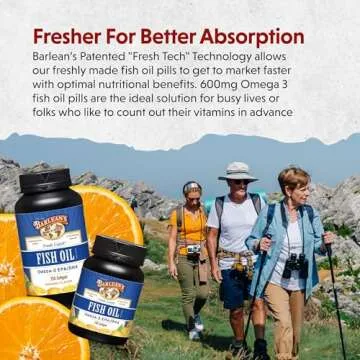 Buy Barlean's Omega 3 Fish Oil Softgels 250 Count