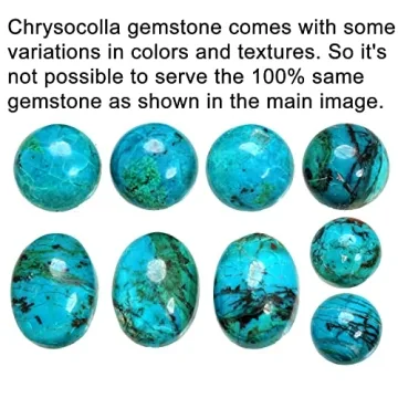 JEWELOPORIUM Blue Chrysocolla Silver Ring Size 12