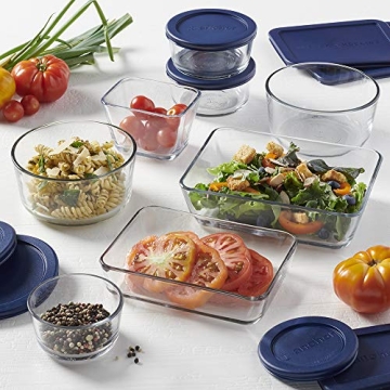 Anchor Hocking 16 Piece Glass Storage Set - Safe & Durable
