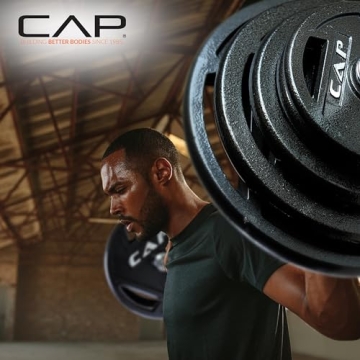 CAP 25 LB Olympic Grip Weight Plate for Home Gym