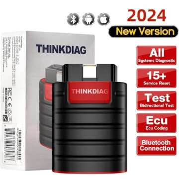 Thinkdiag OBD2 Scanner Bluetooth, Full System Bidirectional Diagnostic Scan Tool OE-Level Code Reade...