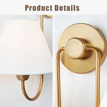 Contemporary Linen Shade Sconce, Stainless Steel, Oil Rubbed Bronze, White Linen Shade, Damp Rated, ...