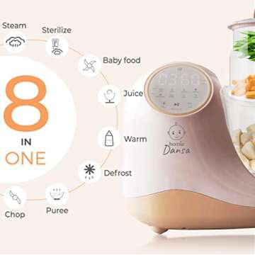 8-in-1 Baby Food Maker Chopper with Touch Control