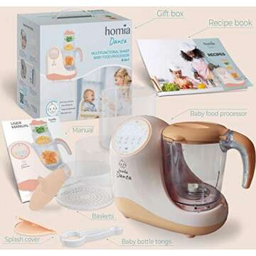 8-in-1 Baby Food Maker Chopper with Touch Control