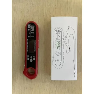 Instant Read Meat Thermometer with 3 Probes and Waterproof Design
