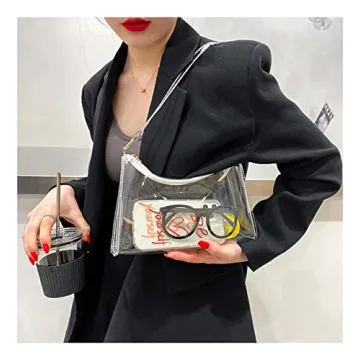 Lackycc Clear Purse Bag - Stylish & Stadium Approved