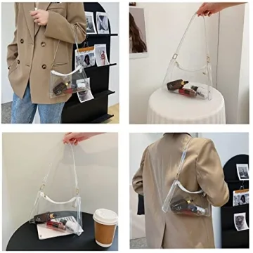 Lackycc Clear Purse Bag - Stylish & Stadium Approved