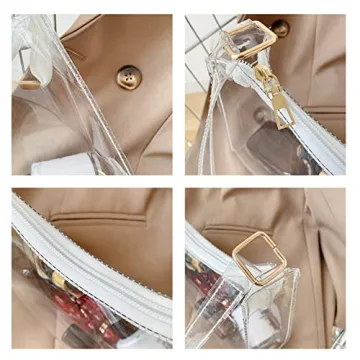 Lackycc Clear Purse Bag - Stylish & Stadium Approved