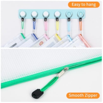 LABUK 52pcs Mesh Zipper Pouches - Versatile Storage Bags