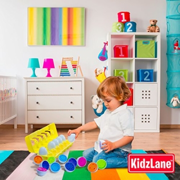 Kidzlane Toddler Educational Matching Eggs Set for Ages 1-3