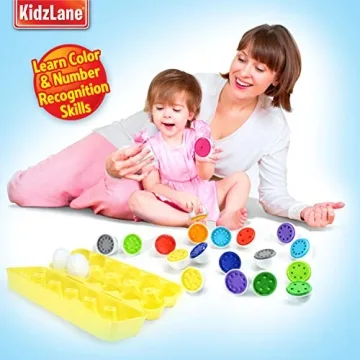 Kidzlane Toddler Educational Matching Eggs Set for Ages 1-3