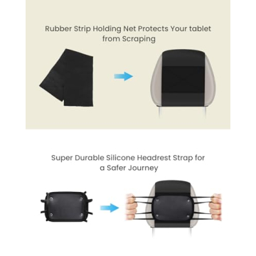 WONNIE Universal iPad Holder for Car Back Seat Headrest