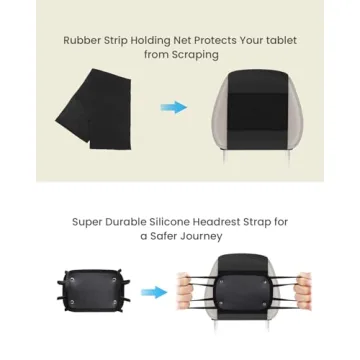 WONNIE Universal iPad Holder for Car Back Seat Headrest