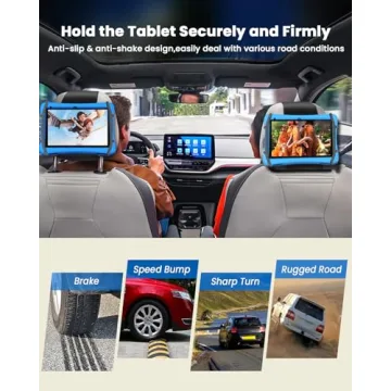 WONNIE Universal iPad Holder for Car Back Seat Headrest