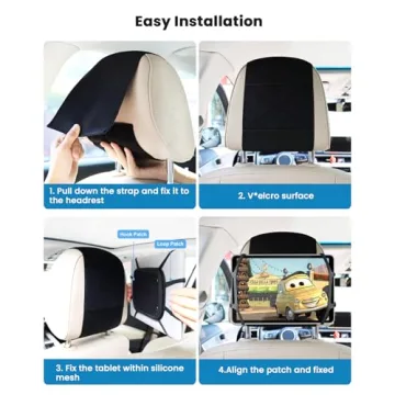 WONNIE Universal iPad Holder for Car Back Seat Headrest