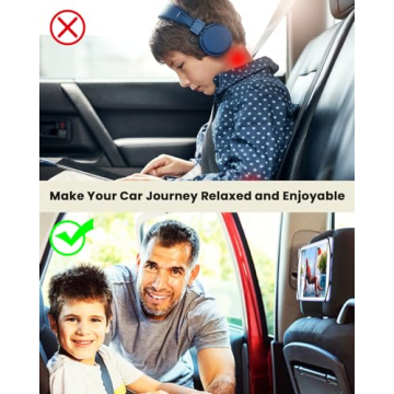 WONNIE Universal iPad Holder for Car Back Seat Headrest