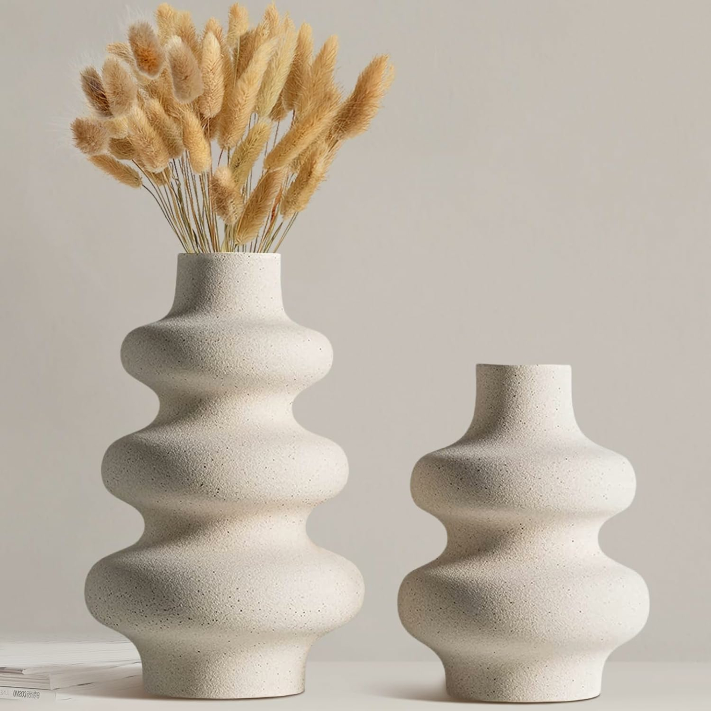 Elegant Ceramic White Vases for Home Decor