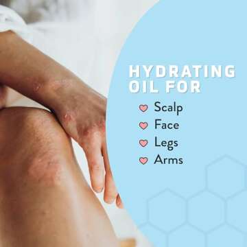 Psoriasis Honey Nourishing Scalp & Skin Serum - Dry Oil for Skin - Full Body Non Comedogenic Moisturizer - Daily Dry Scalp Oil - Body Oil Helps Psoriasis, Eczema, & More (1 Oz)