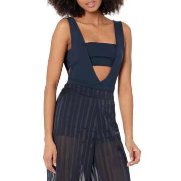 The Drop Women's Sky Captain Sleeveless Bodysuit by @signedblake, 2X, Plus Size