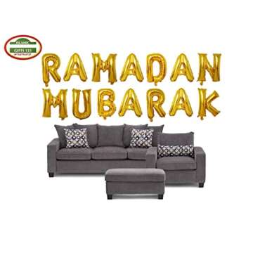 16inch Rose Gold Eid MUBARAK Foil Balloons Party Decoration Supplies Ramadan Decoration Gold EID Bal...