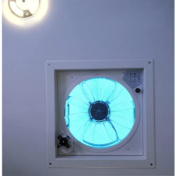 RVLOVENT 12V Remote Controlled Roof Vent Fan with 10 Speeds