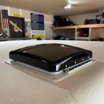 RVLOVENT 12V Remote Controlled Roof Vent Fan with 10 Speeds