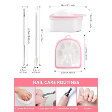 4-in-1 Acetone Soak Off Bowl Kit for Nail Care