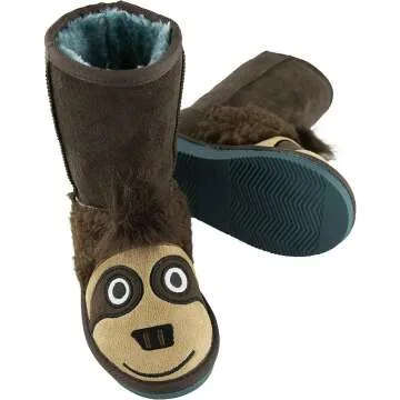 Cozy Lazy One Animal Slipper Boots for Kids