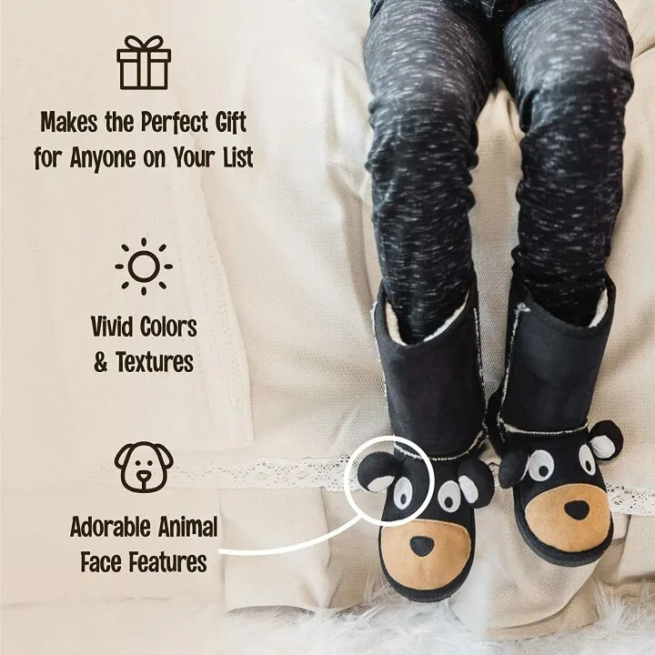 Cozy Lazy One Animal Slipper Boots for Kids