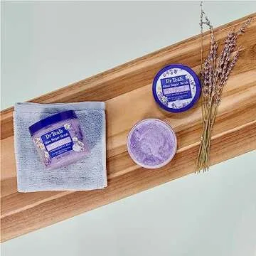 Dr Teal's Shea Sugar Sleep Scrub, with Melatonin, Lavender, & Essential Oils, 19oz (Pack of 3)