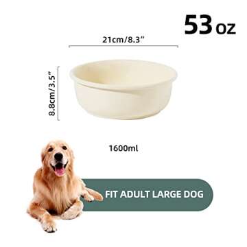 Havniva Ceramic Dog Bowl for Medium, Large Breed - Safe & Easy to Clean