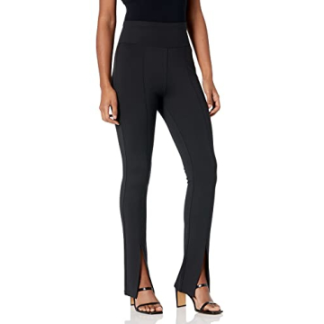 The Drop Women's Uma High Rise Fitted Slit Front Flare Pull-on Pant - Versatile and Chic