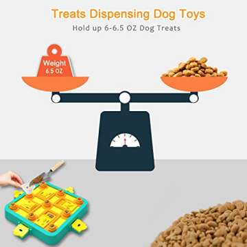 indiedouker 2024 Level 2 Interactive Dog Puzzle Toys for Large Dogs to Keep Them Busy,8.8oz Large Capacity Treat Dispensing Dog Toys,Slow Feeder Dog Bowl with Thick Material (Expert)
