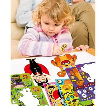 Greingways Halloween Stickers for Kids | Fun Crafts & Party Favors